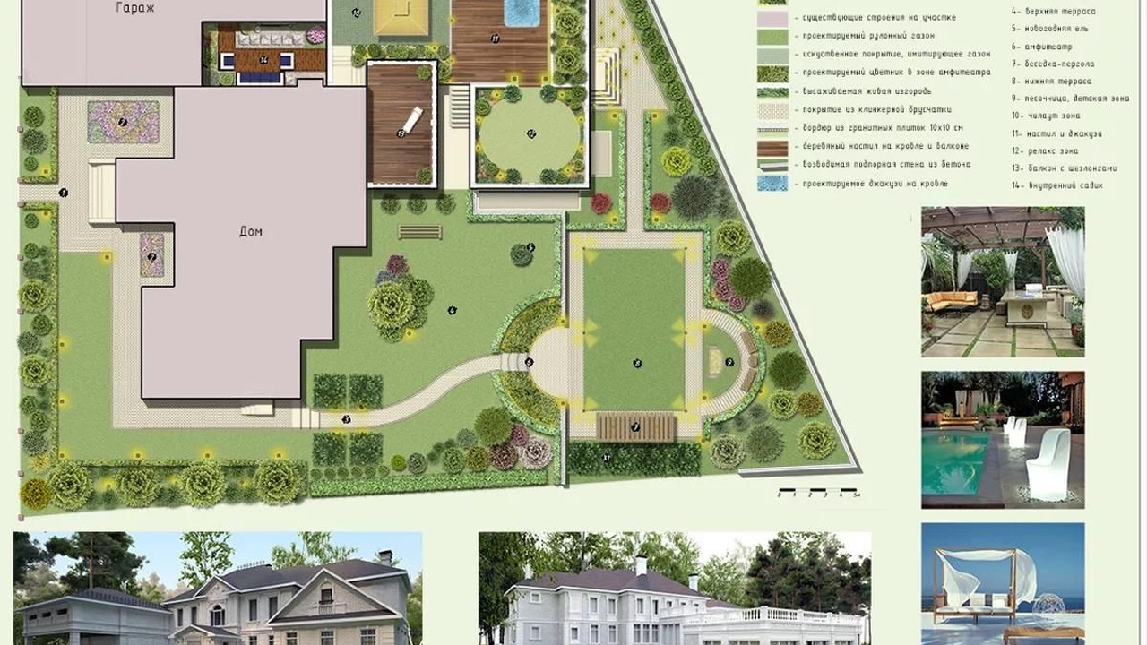 Генеральный план включает в себя: