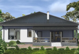 Проект К 003, Европейский стиль, размер 14,95*14,35 метров.