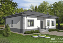 ДС-99. Одноэтажный жилой дом 12 x 11 м