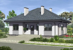 Акция БК-012 Коттедж с тремя спальнями 12.4*10.8 м.