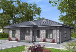 ДФ-780  Дом с тремя спальнями 12,6 x 12,1 м